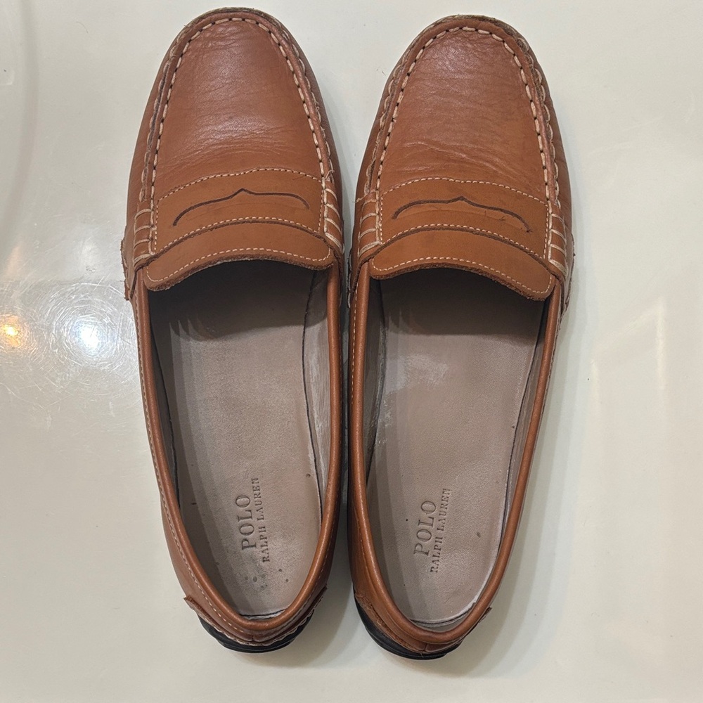 Polo by Ralph Lauren Boy’s Tan Leather Loafers